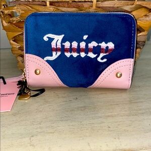 Juicy Couture Blue and Pink Wallet